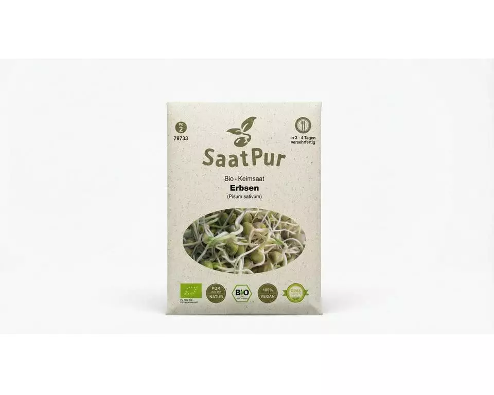 Gorilla Gardening Erbsen-Mikrogrün Bio Samen