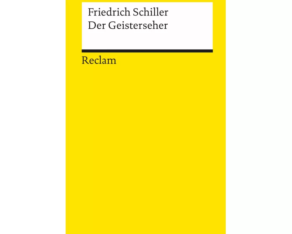 Der Geisterseher. Aus den Memoires des Grafen von O**
