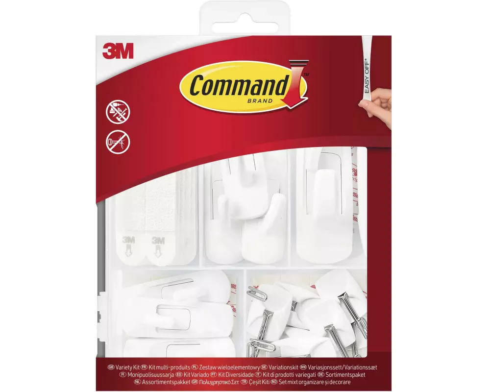 Command Klebehaken Allzweck-Set 2 kg, Weiss