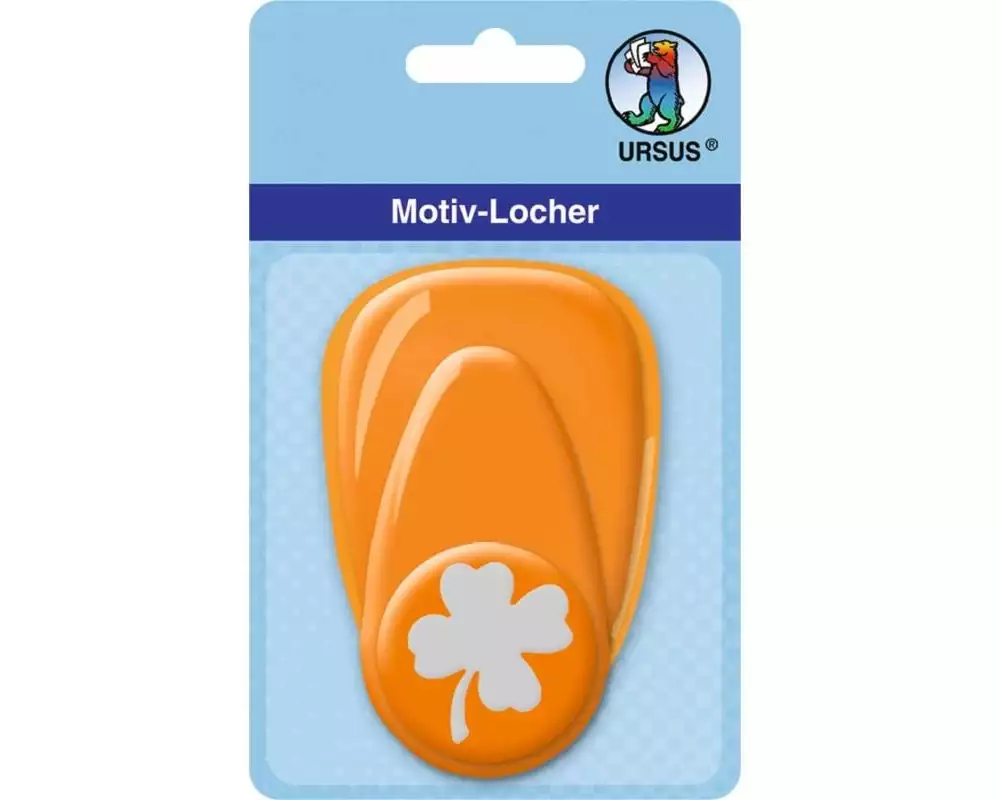 URSUS Motivstanzer Kleeblatt mittel, 2.54 cm