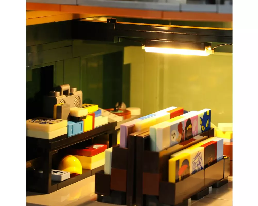 Lumibricks Record Store – plattenladen mit Beleuchtung