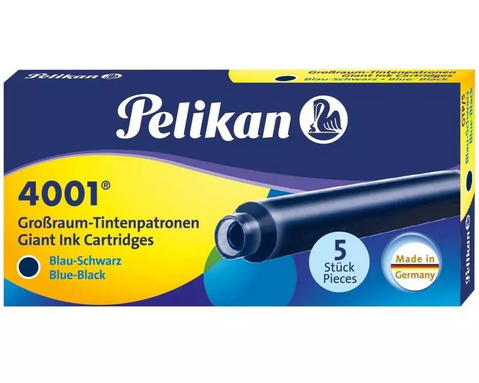 Pelikan Tintenpatrone Grossraum GTP/5 Blau/Schwarz, 5 Stück