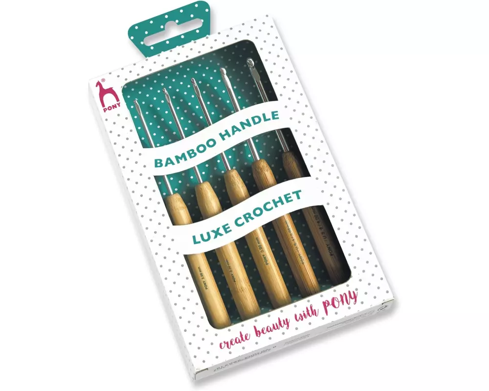 Pony Häkelnadel 2-4 mm, 5 Stück