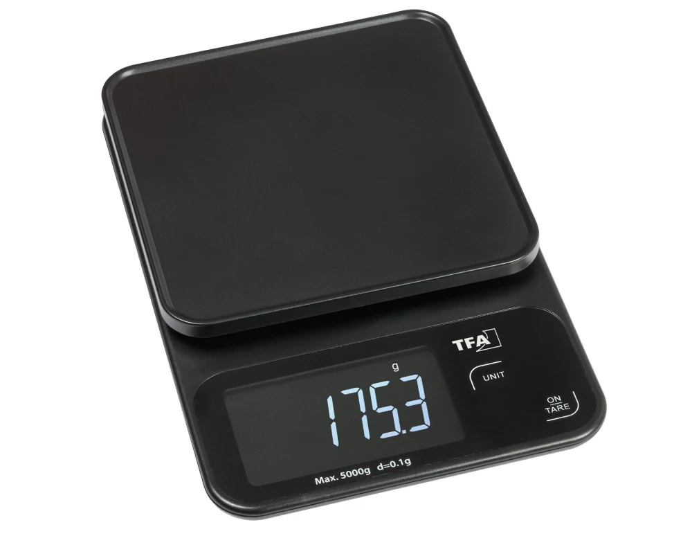 TFA Dostmann Küchenwaage Cookie Schwarz