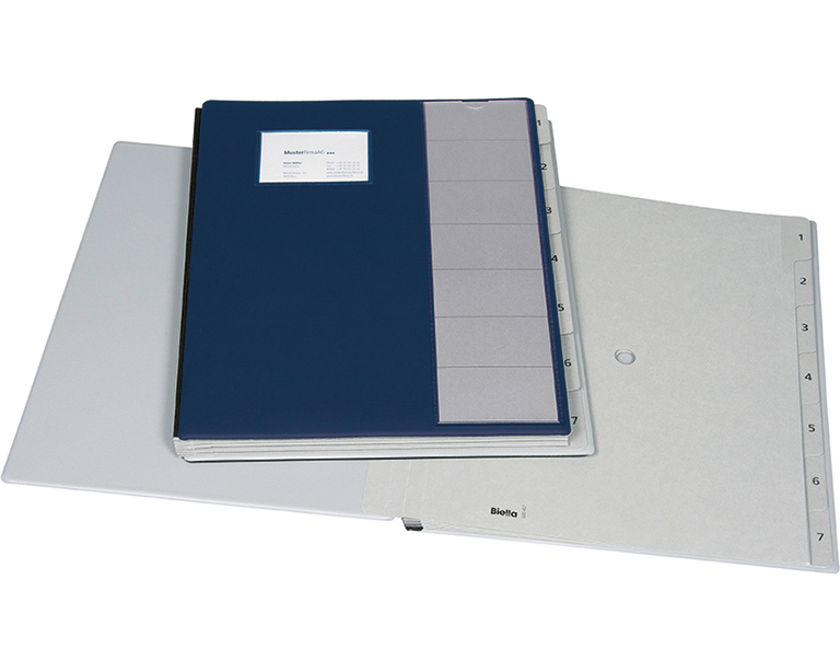 BIELLA Pultmappe Pronto A4 32040707U dunkelblau 7-teilig