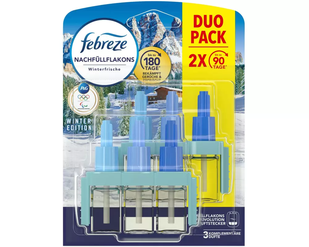 Febreze Duftstecker Nachfüller 3 Volution, Winterfrische DUO