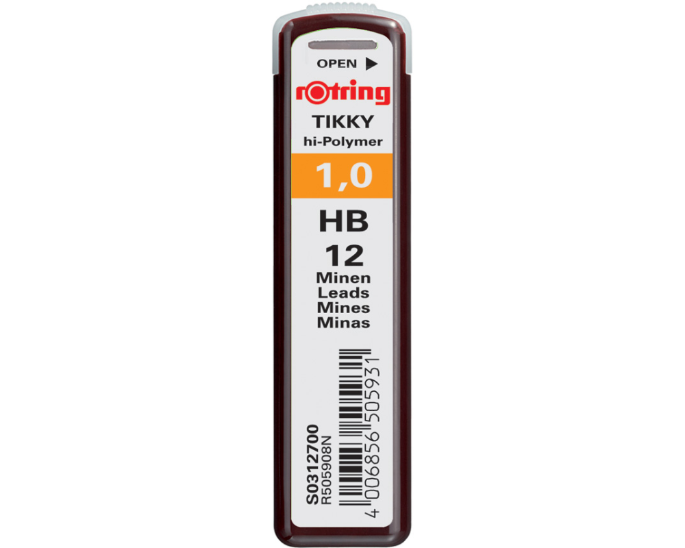 ROTRING Minen HB S0312700 1,0mm 12 Stück