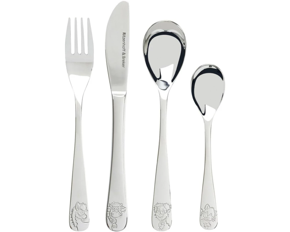 Ritzenhoff & Breker Kinderbesteckset Hoftiere 4-teilig