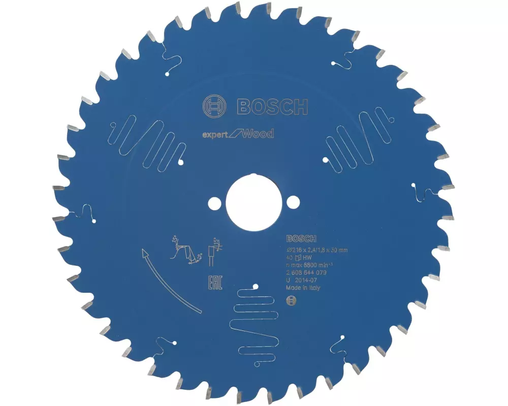 Bosch Professional Kreissägeblatt Expert for Wood, 216 x 30 x 2.4 mm, Z 40