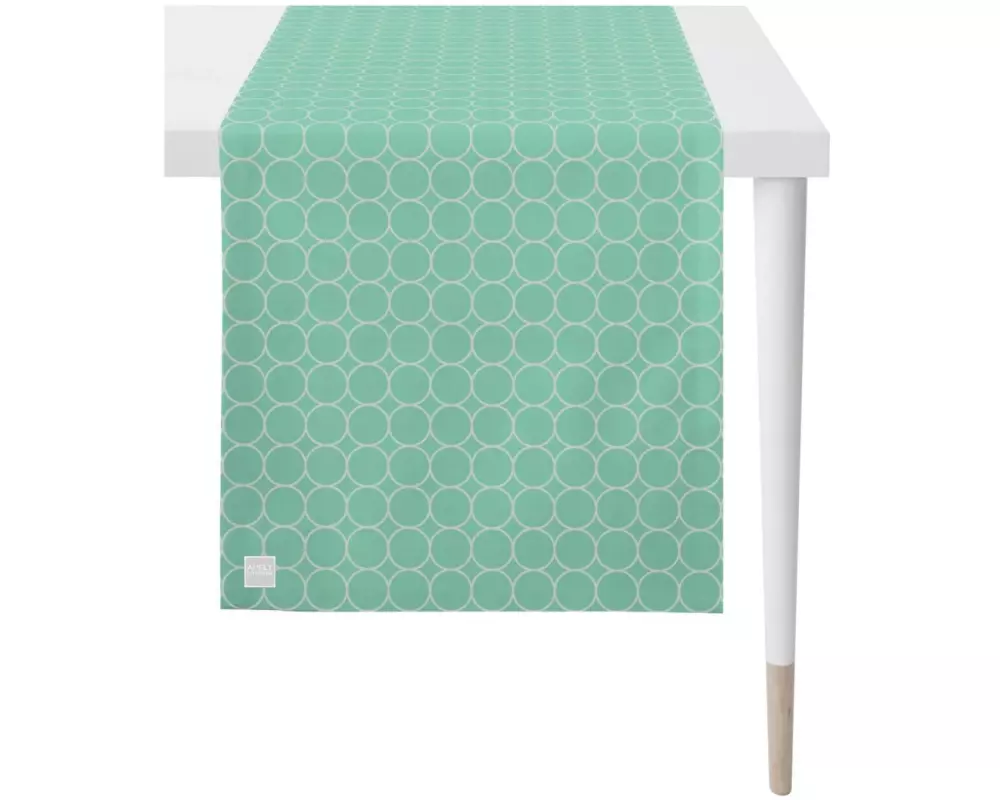 APELT Tischläufer Outdoor 46 cm x 1.35 m, Türkis