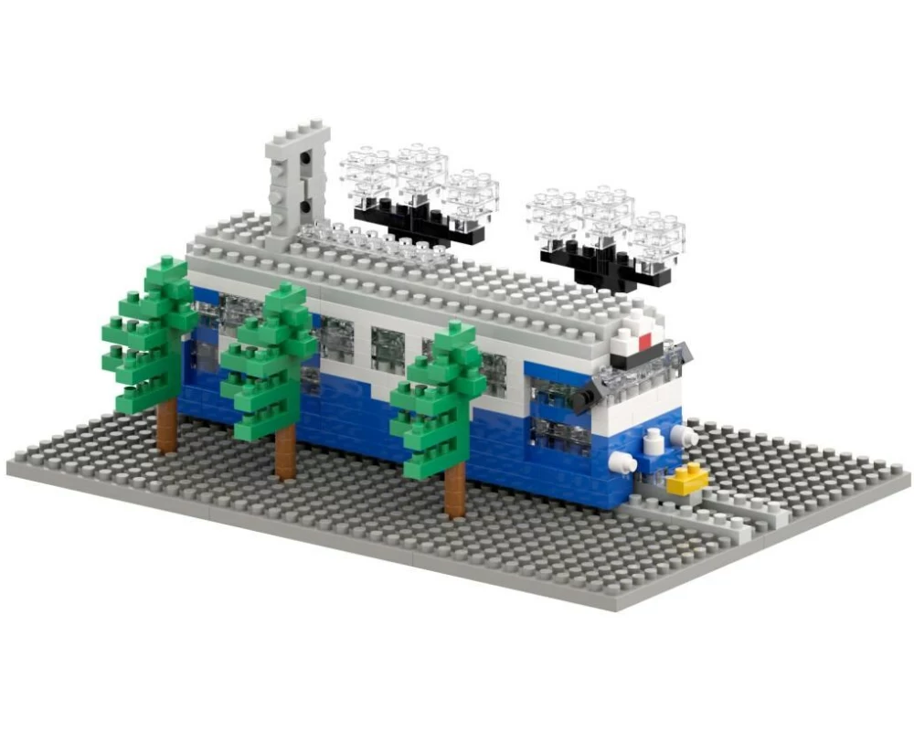 BRIXIES Bausteinmodell Göteborg Tram aus 327 Bausteinen