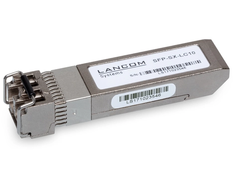 LANCOM SFP-SX-LC10 (Bulk 10). SFP transceiver type: Fiber optic, Maximum data transfer rate: 10000 Mbit/s, Interface type: SFP+. Product colour: Stainless steel, Form factor: SFP+, Brand compatibility: Lancom. Quantity per pack: 10 pc(s). Package weight: 270 g. Country of origin: China