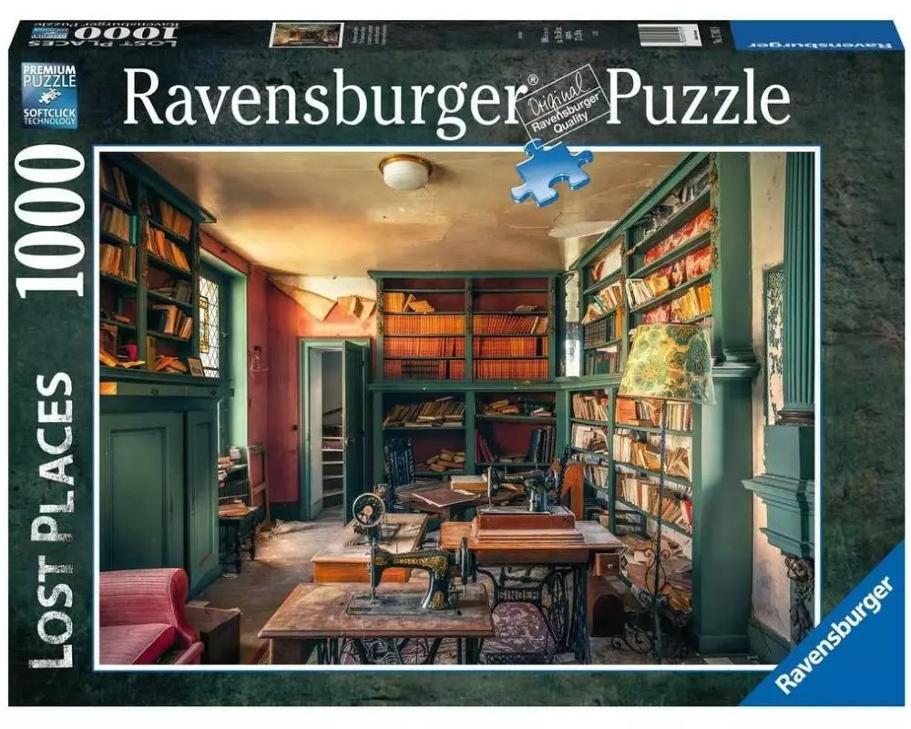 Ravensburger Puzzle Lost Places: Mysterious castle library