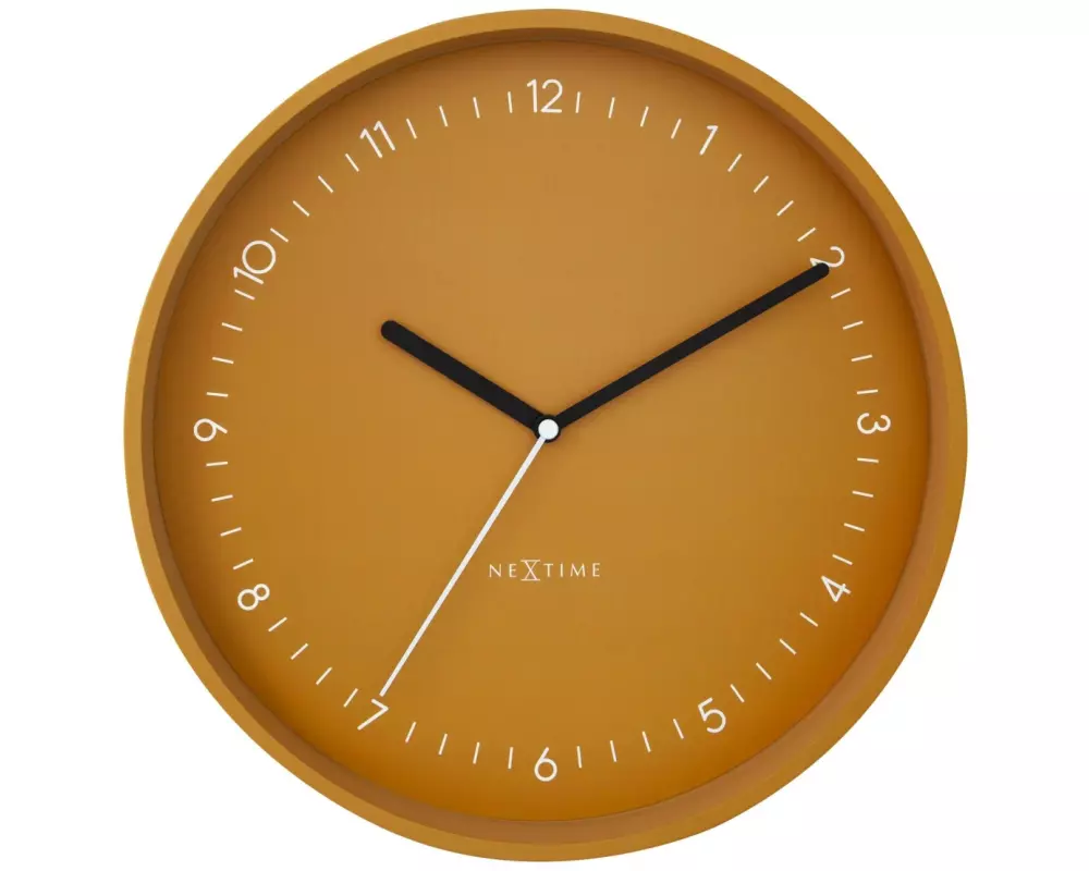 NeXtime Wanduhr Berlin Gelb