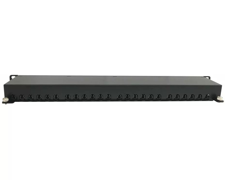 EATON TRIPPLITE 24-Port, Cat6a Shielded Patch Panel - 10 Gbps, STP, 110, Punch Down, RJ45, 1U, TAA
