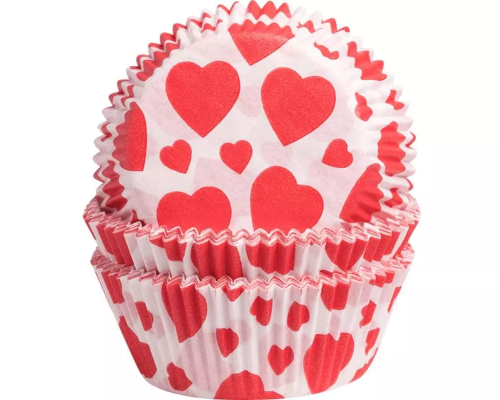 Demmler Muffin Backform Herzen 60 Stück