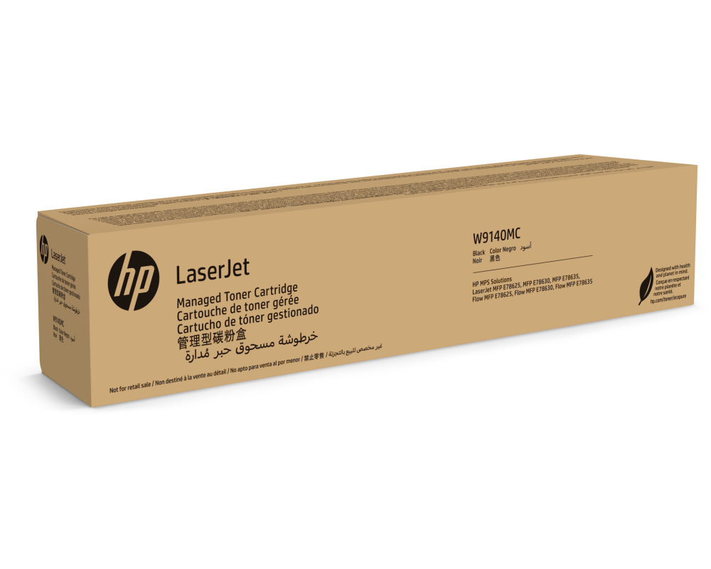 HP Managed Toner Cartridge black W9140MC LaserJet MFP E78625 14'500 S.