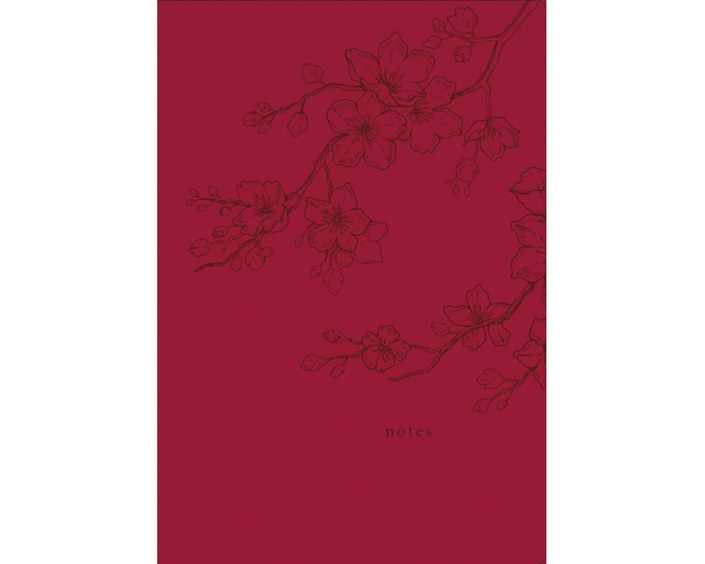NATUR VERLAG Notizbuch Crushpaper A5 11004N Kirsche Mono, dotted