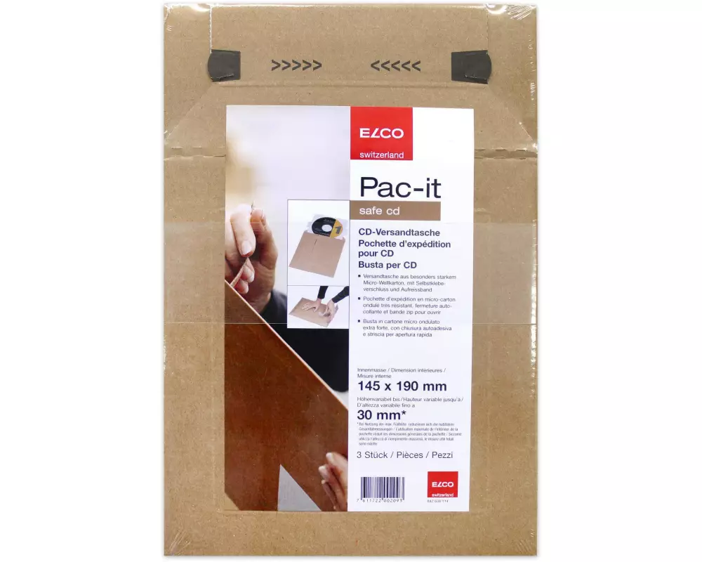 ELCO Versandtasche CD/DVD, 180 x 195 mm, 1 Stück