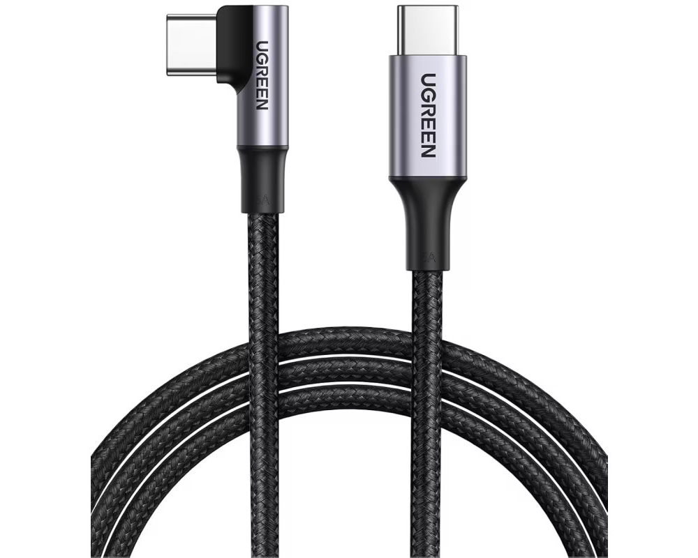 UGREEN Fast Chargingcable 90 Degree 70645 USB-C to C PD 100W, 2m