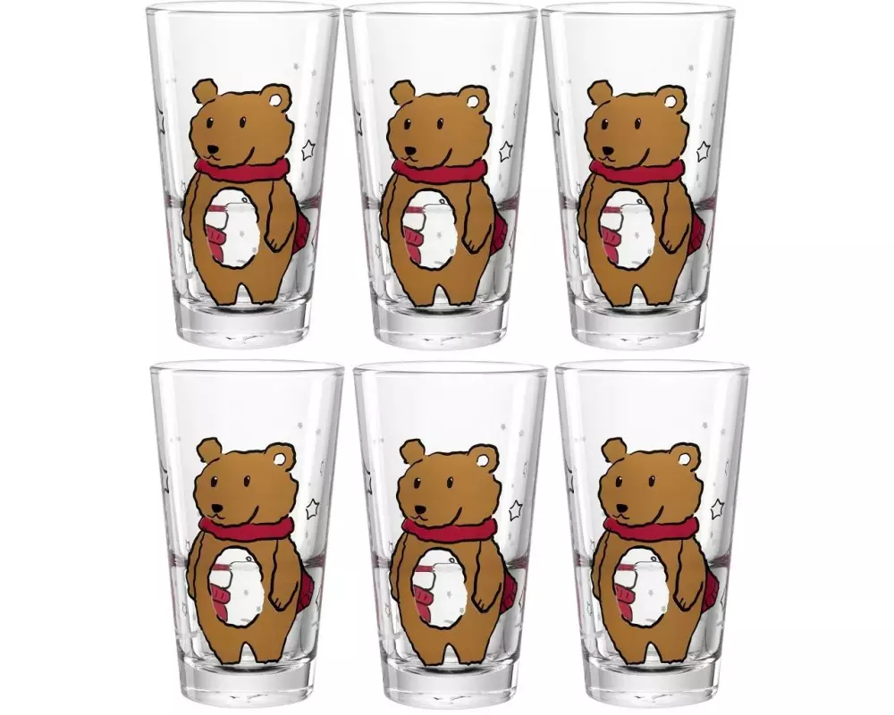 Leonardo Trinkglas Autentico Bär 330 ml, 6 Stück, Transparent