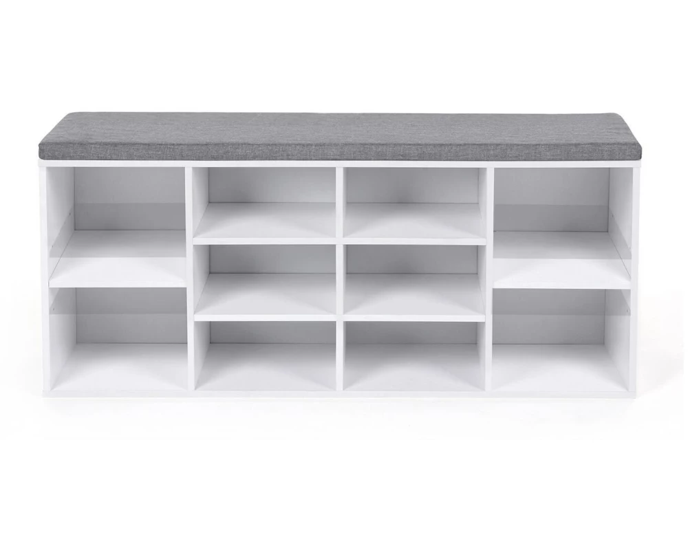 VASAGLE Schuhschrank 30 x 48 cm, Weiss