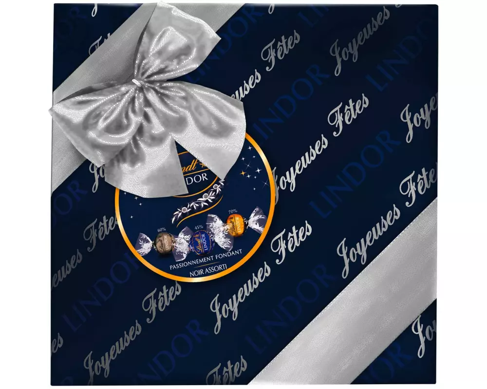 Lindt Pralinen Lindor Kugeln Geschenkbox dunkel assortiert 287 g