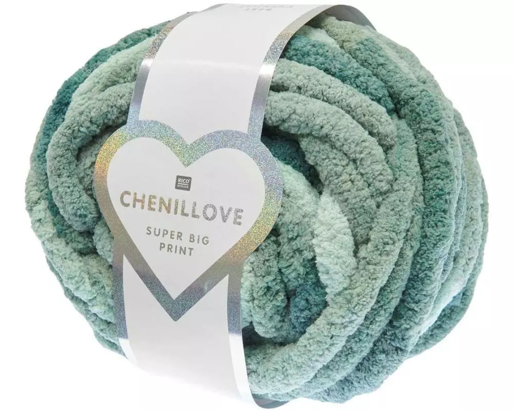 Rico Design Wolle Rico Chenillove Super Big 300 g, Efeugrün