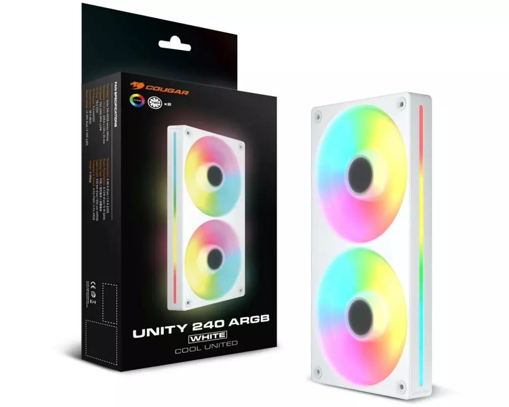 Cougar PC-Lüfter Unity240 ARGB PWM Reverse