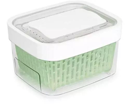 Oxo Good Grips Vorratsbehälter Greensaver 1.5 l, Grün/Transparent/Weiss