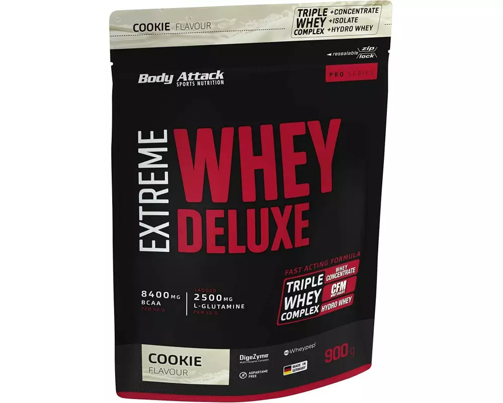 Body Attack Pulver Extreme Whey Deluxe Crème/Nougat 900 g