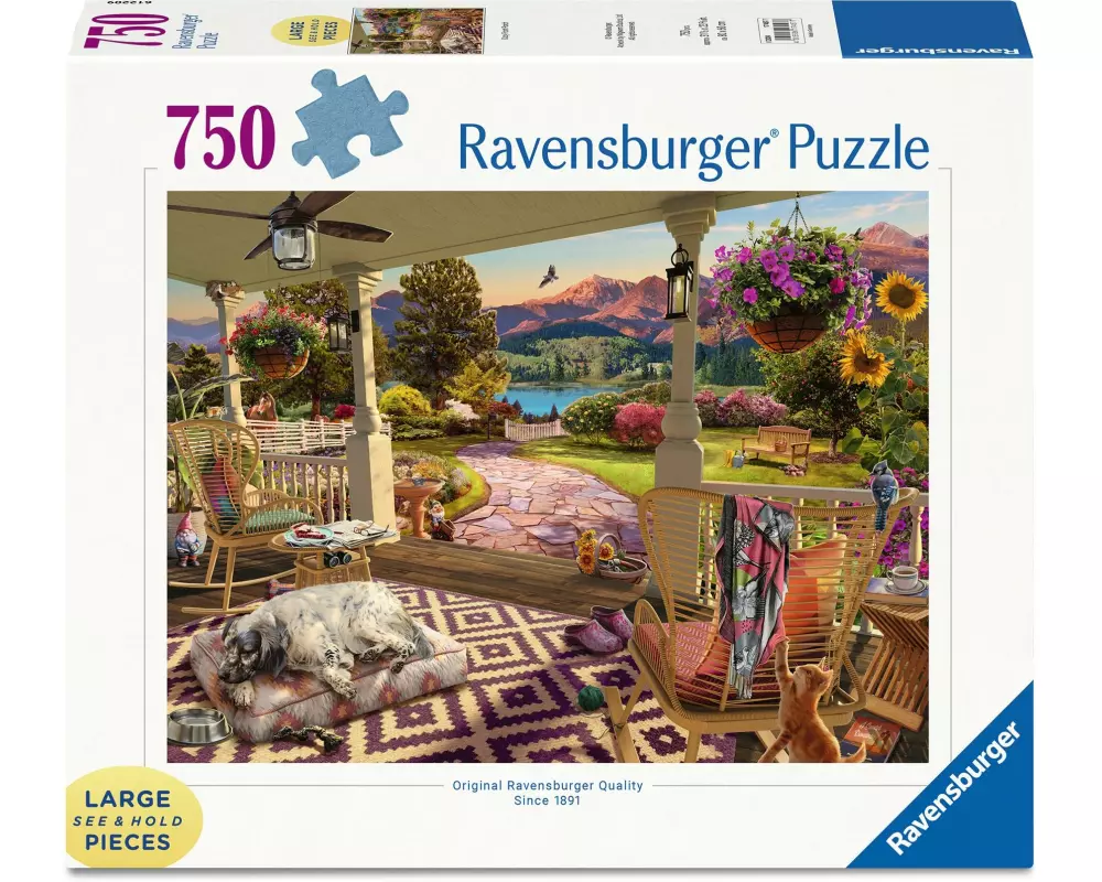 Ravensburger Puzzle Entspannung auf der Veranda 750 Teile