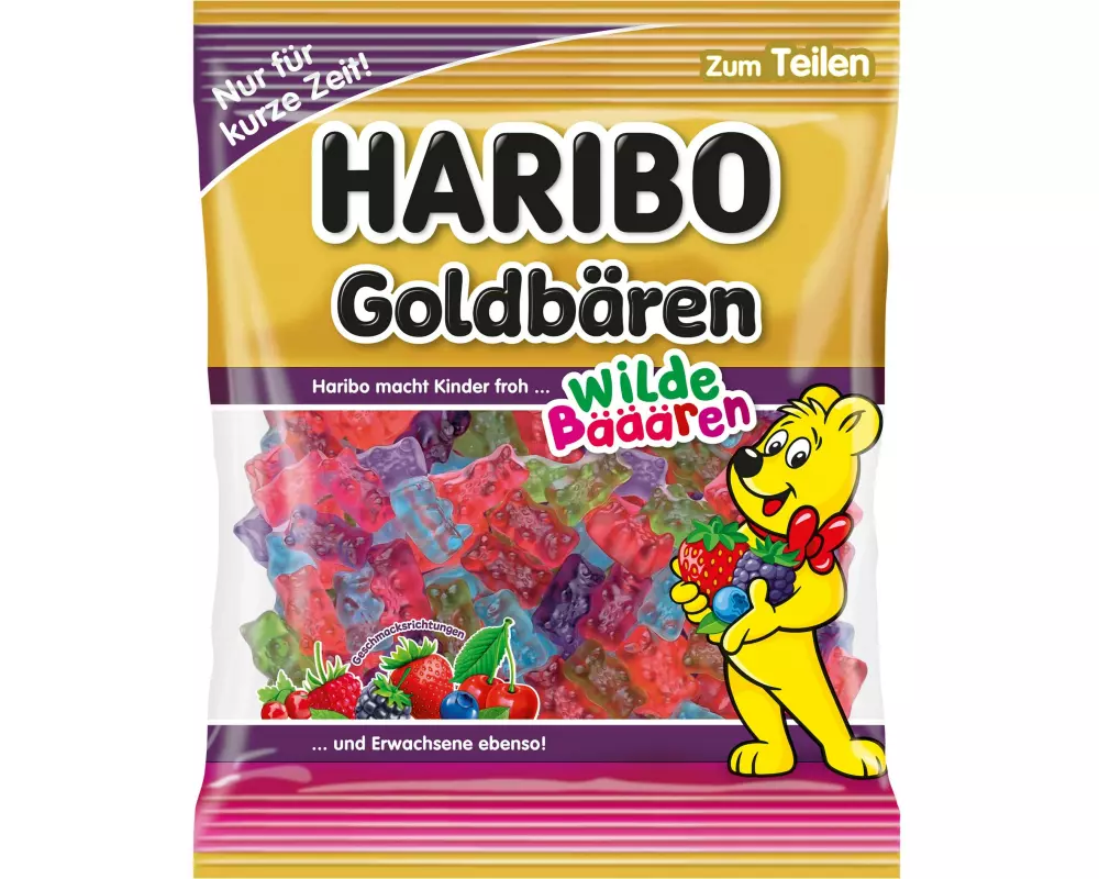 Haribo Gummibären Fruchtgummi Goldbären Wilde Bääären 175 g