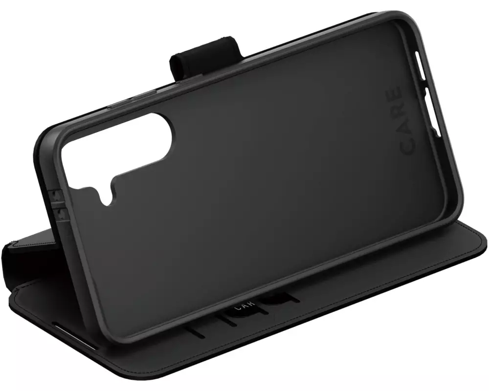CARE Back Cover Wallet Case Kickstand Galaxy S25+ Schwarz