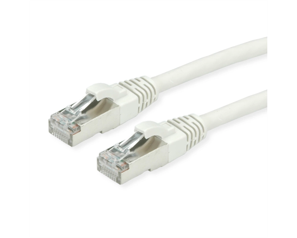 ROLINE S/FTP-Kabel Cat.7, LSOH, mit RJ-45 Steckern (500 MHz / Class EA), grau, 0,5 m