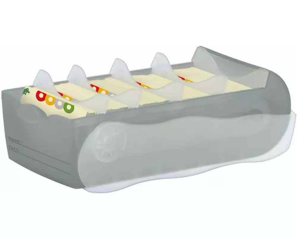 HAN Karteibox Croco A7, Grau