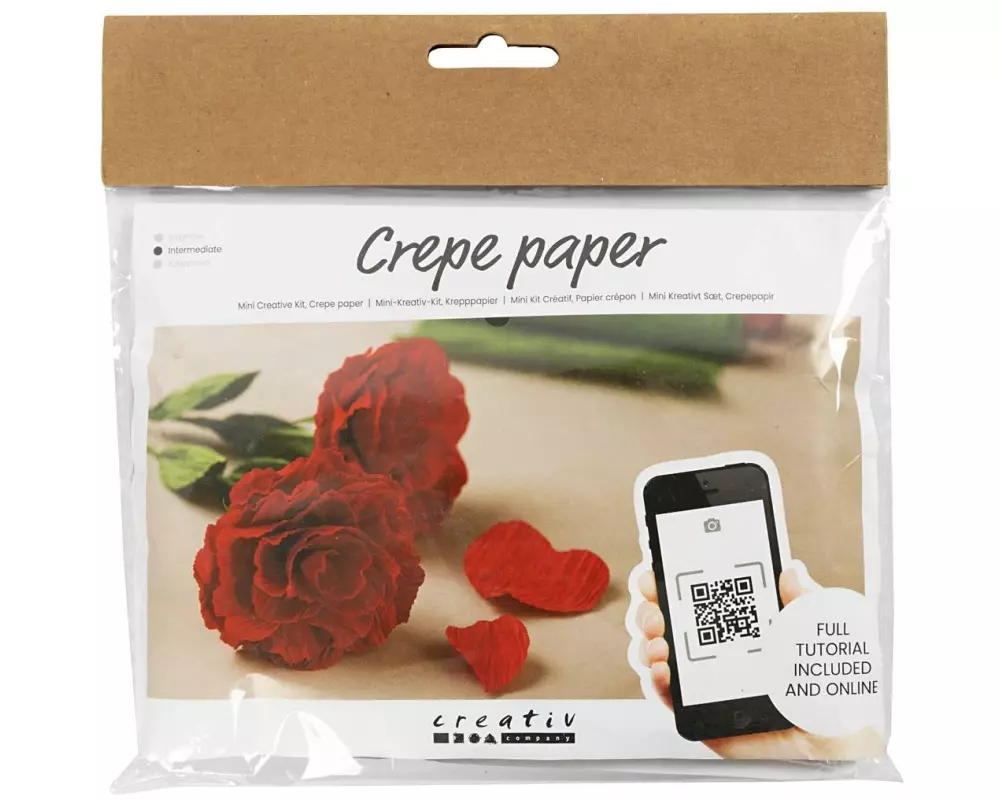 Creativ Company Bastelset Krepppapier-Set Rosen