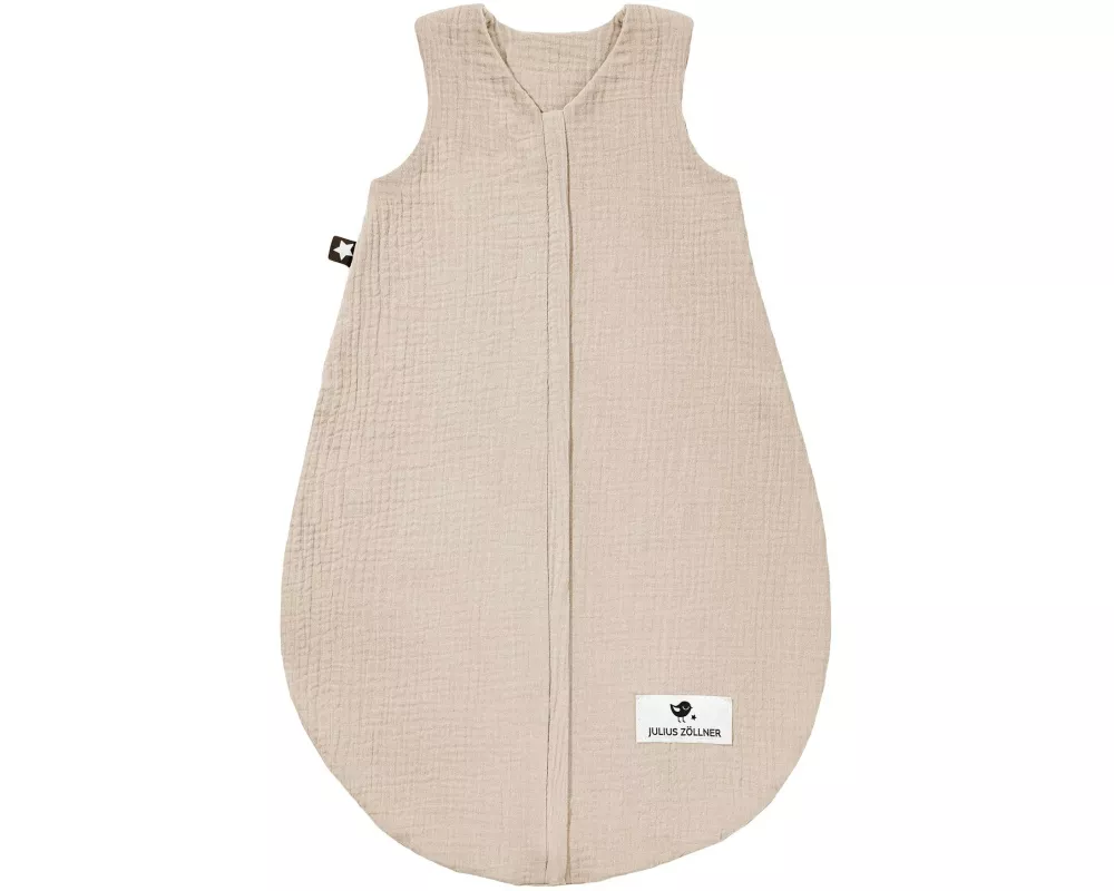 Julius Zöllner Baby-Sommerschlafsack Musselin Sand Gr. 90