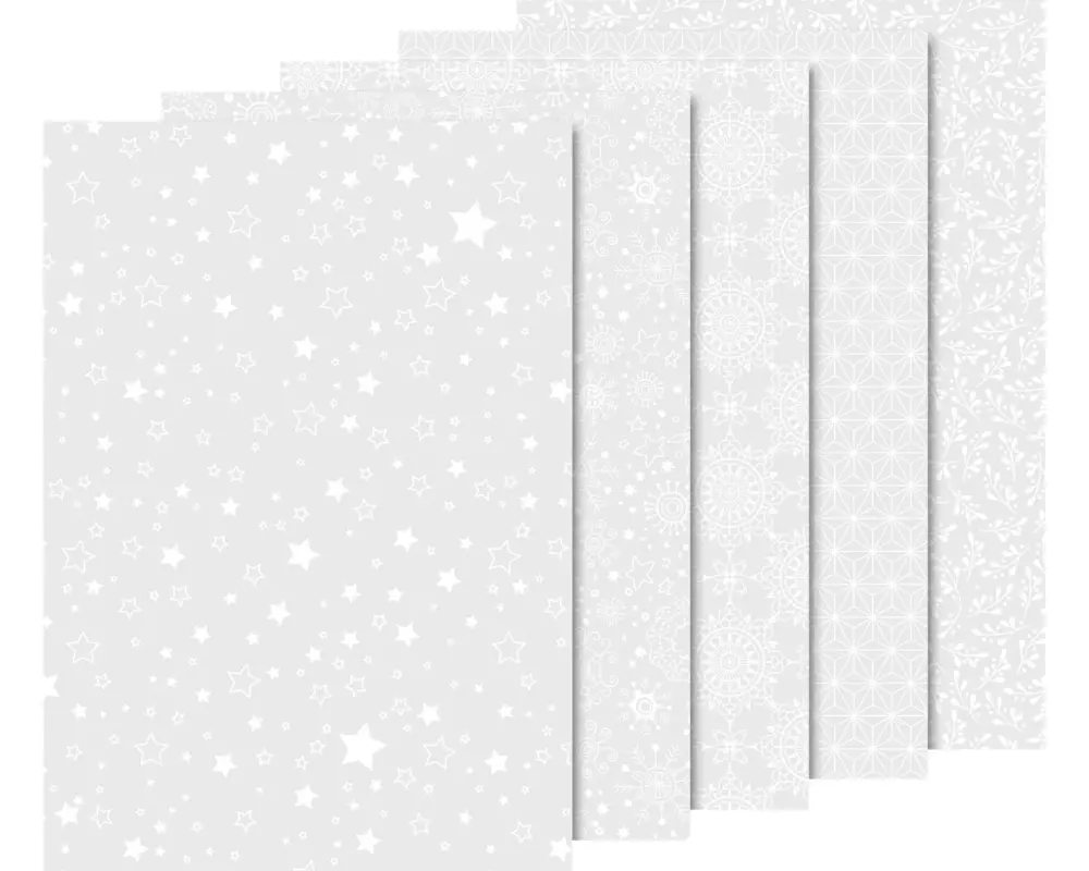 Heyda Transparentpapier Weihnachten 10 Blatt, A4, Weiss