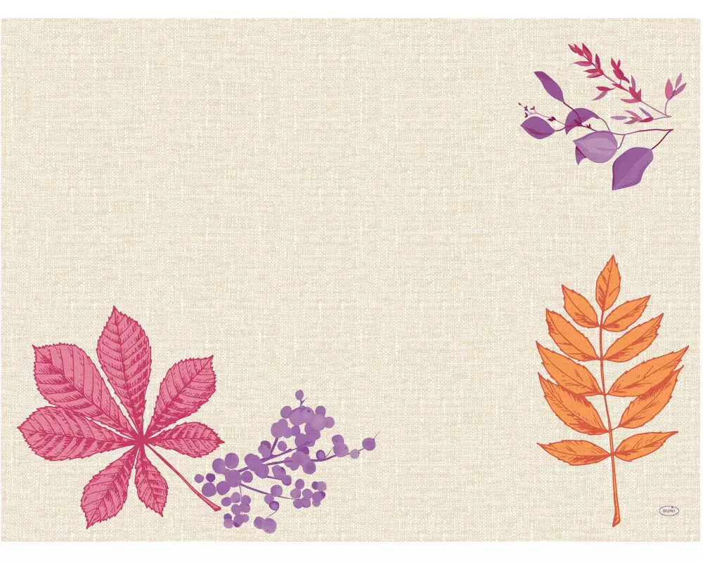 Duni Tischset Bright Autumn 100 Stück, 30 cm x 40 cm, Weiss