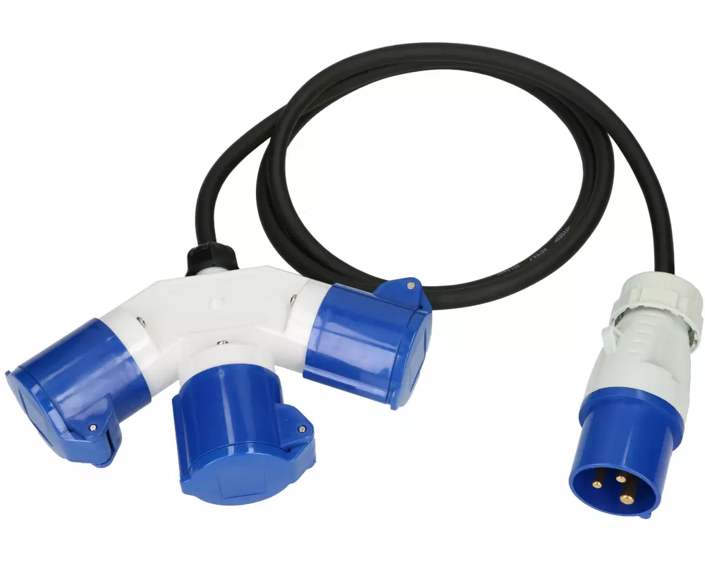 maxCAMP Verlängerungskabel 1.5 m, CEE16/3 - 3x CEE16/3