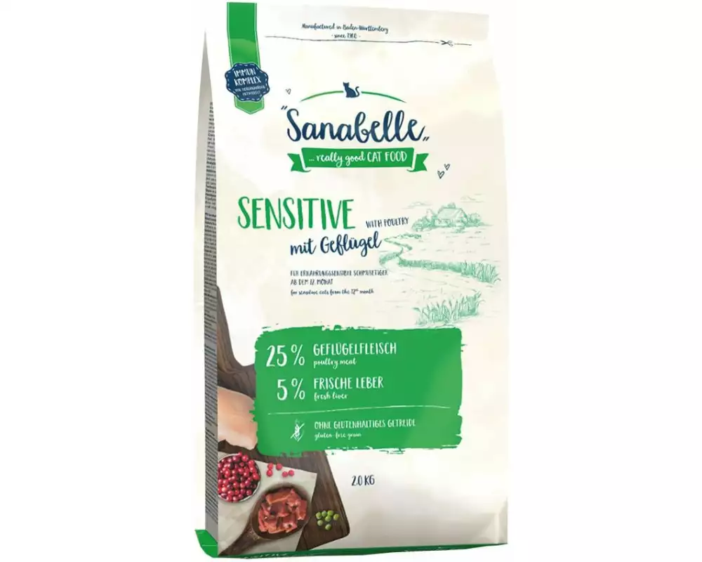 Sanabelle Trockenfutter Sensitive Geflügel, 2 kg
