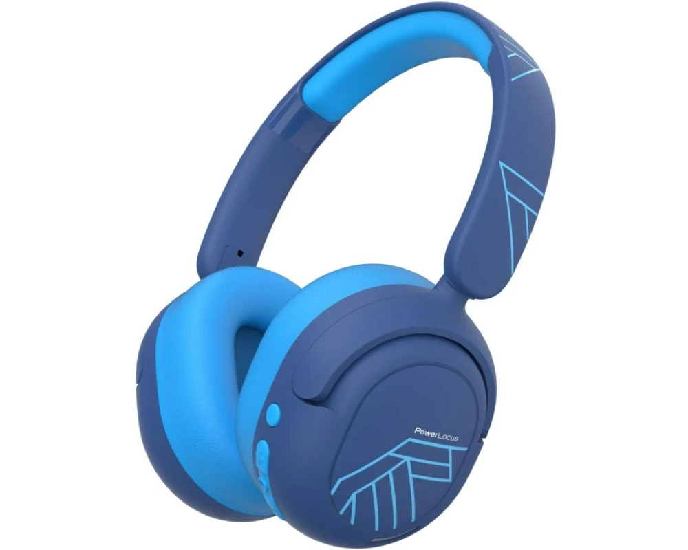 PowerLocus Lion Kids ANC Over-Ear, Blau