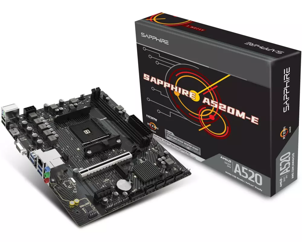 SAPPHIRE Mainboard A520M-E