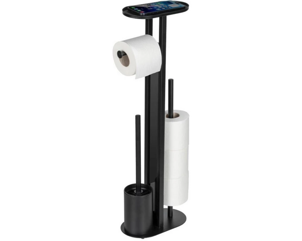 Wenko WC-Garnitur Orea Schwarz