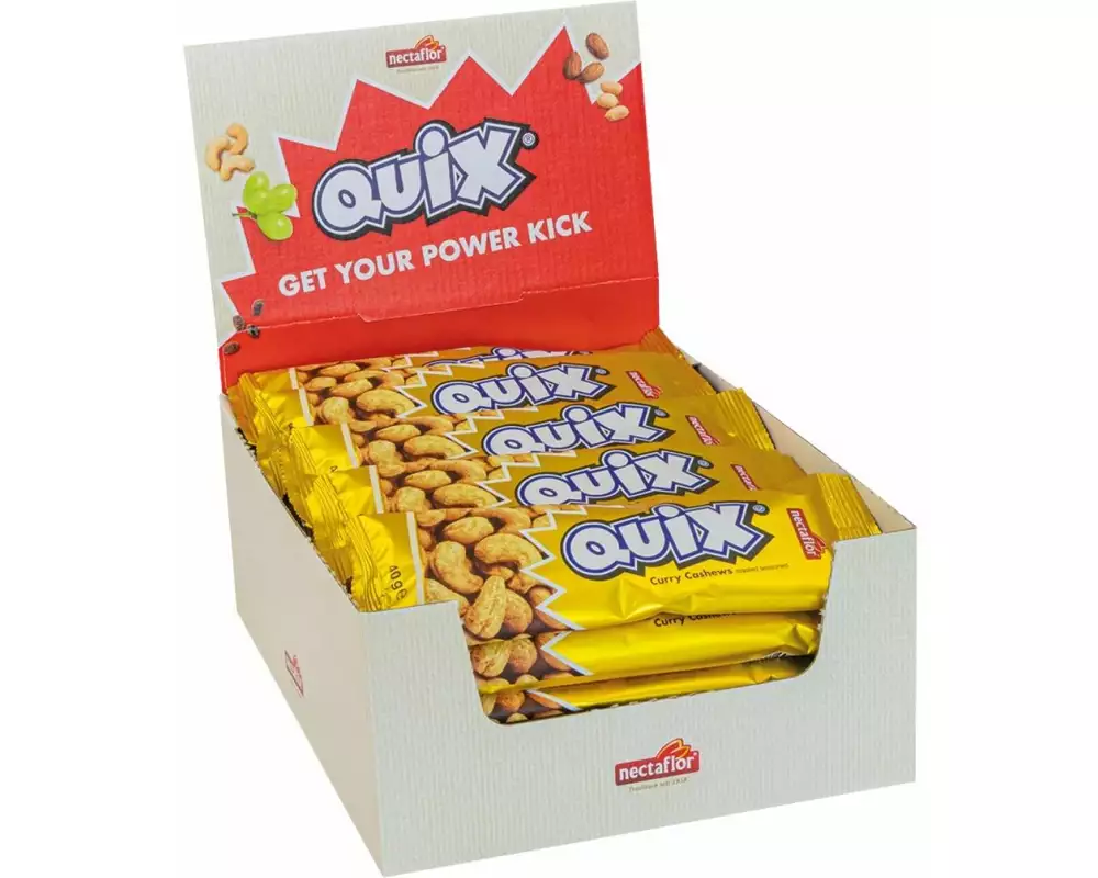 Nectaflor Quix Curry Cashews 25 x 40 g