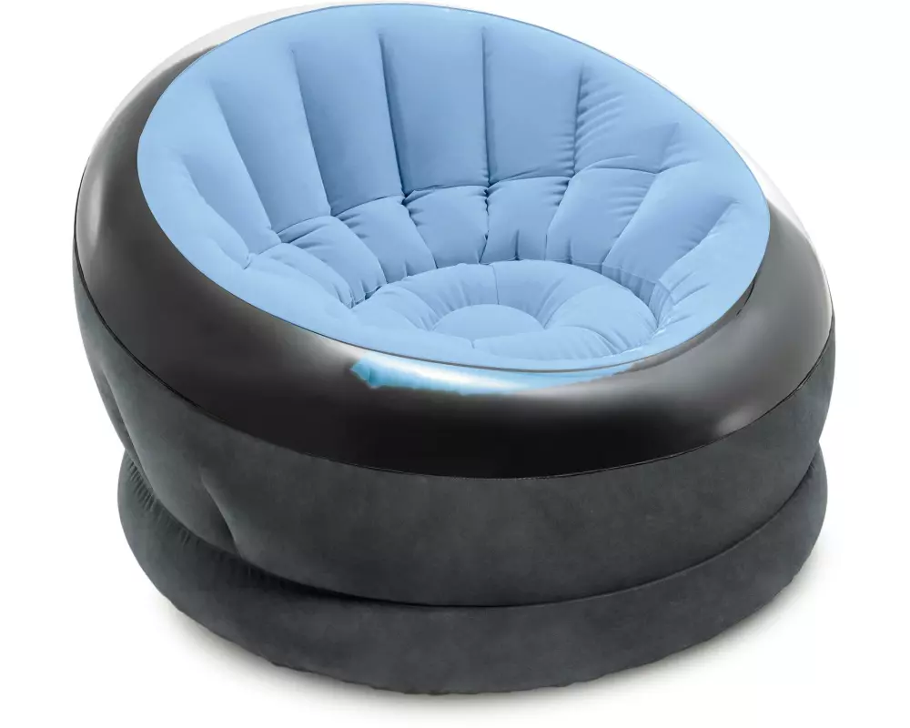 Intex Aufblasbarer Sessel Empire 112 x 109 cm, Blau, Schwarz
