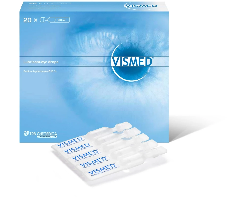 Vismed Augentropfen 0.18% Hyaluronsäure 20 Monodosen