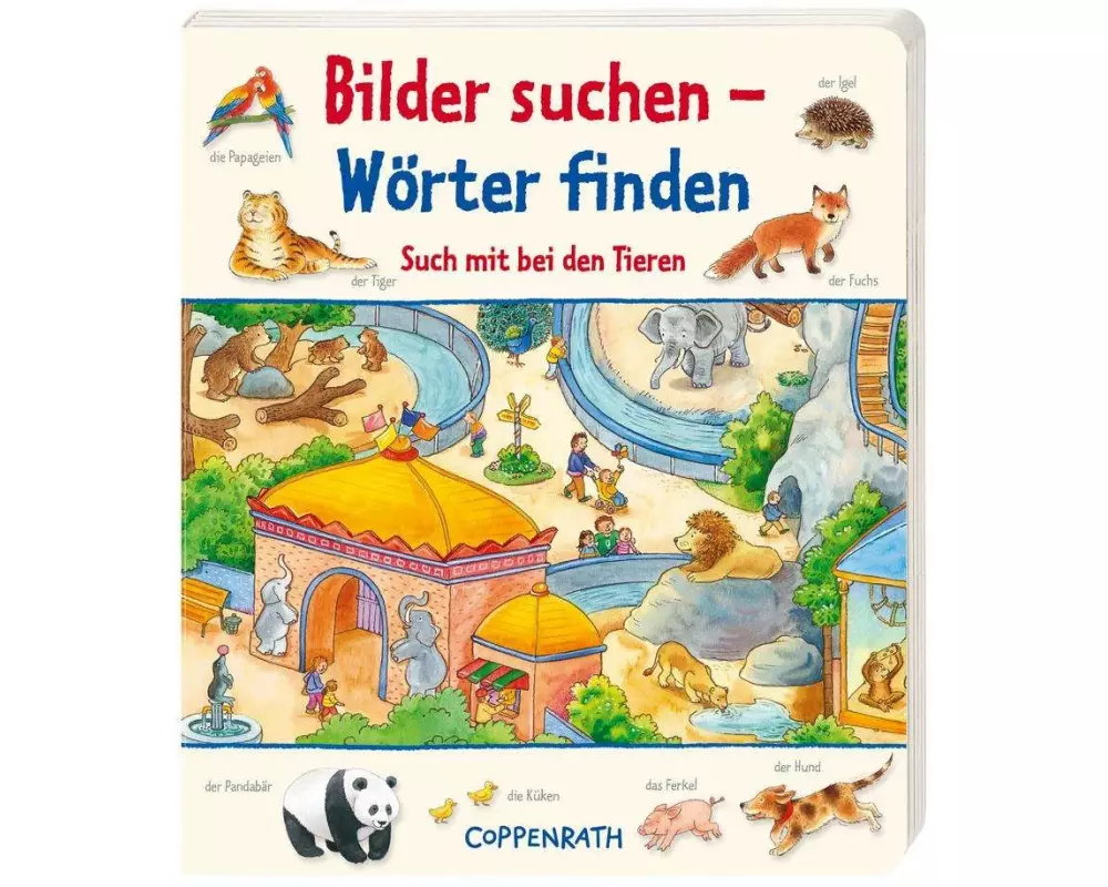 Bilder suchen - Wörter finden. Such mit bei den Tieren