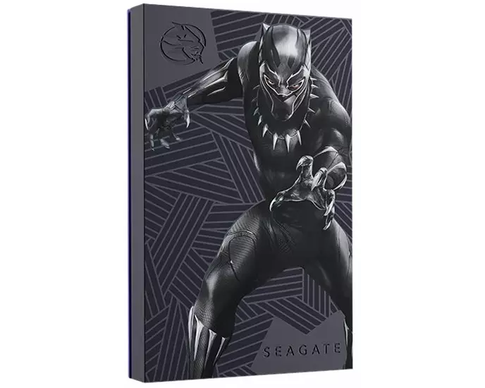 SEAGATE FireCuda, Gaming Hard Drive, 2TB, USB 3.0, Black Panther Special Edition